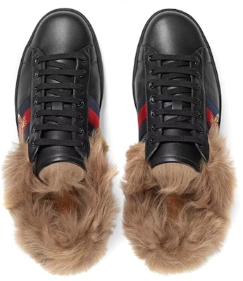 Gucci Ace Wool Embroidered 'Bee - Black' 496093-0FI50-1093 Shop Gucci Ace Wool Embroidered 'Bee - Black' 496093-0FI50-1093