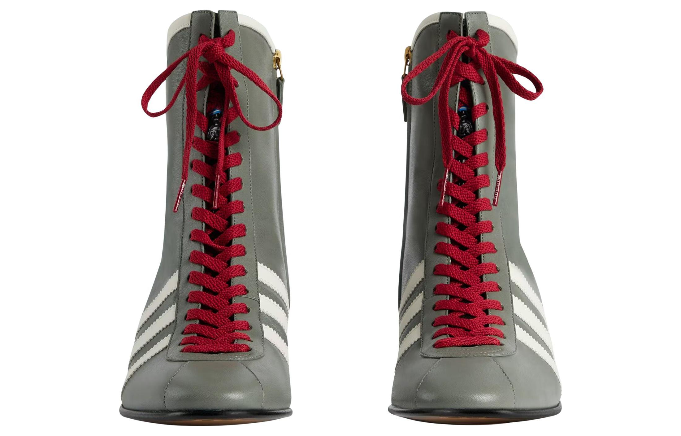 Order Bottes Sneakers en Cuir Gucci x adidas Originals ''Gris'' 714871-AABAA-1545