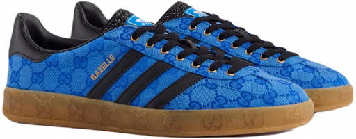 adidas x Gucci Gazelle Biru GG Monogram 737967-FAAW3-4349 Order adidas x Gucci Gazelle Biru GG Monogram 737967-FAAW3-4349