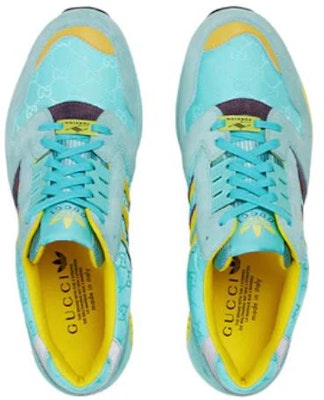 Gucci Adidas Originals ZX 8000 Sepatu 'Aqua Biru Kuning Coklat' 721936-AAA9L-4644 Shop Gucci Adidas Originals ZX 8000 Sepatu 'Aqua Biru Kuning Coklat' 721936-AAA9L-4644