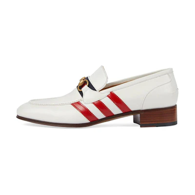 Gucci adidas Leather Slip-On Loafer 'White'
