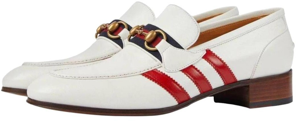 Gucci adidas x Sepatu Loafer Kulit Slip-On 'Putih' 702283-1DOQ0-9153 Lookbook Gucci adidas x Sepatu Loafer Kulit Slip-On 'Putih' 702283-1DOQ0-9153