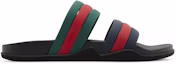 Buy 古驰 Agrado GRG 黑色橡胶拖鞋 692381-J8710-8499