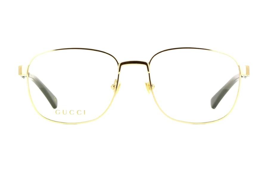 Lookbook GUCCI 合金方形光学眼镜框 男女通用 - 极简优雅设计 GG1225O-002
