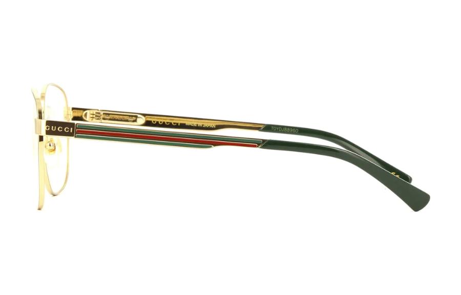 Shop GUCCI 合金方形光学眼镜框 男女通用 - 极简优雅设计 GG1225O-002