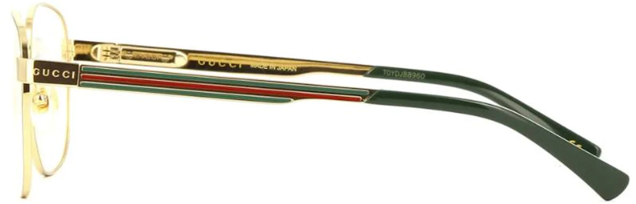 GUCCI 合金方形光学眼镜框 男女通用 - 极简优雅设计 GG1225O-002 Shop GUCCI 合金方形光学眼镜框 男女通用 - 极简优雅设计 GG1225O-002