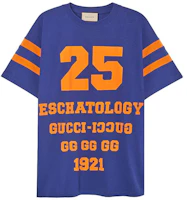 Gucci Alphabet Print Crew Neck T-Shirt Dark Blue 655459-XJDHG-4323 Gucci Alphabet Print Crew Neck T-Shirt Dark Blue 655459-XJDHG-4323