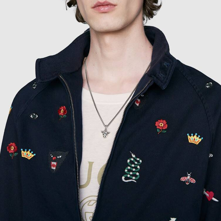 GUCCI Anger Forest Bull Pendant Necklace 925 Silver Unisex Couples Chain 524086-J8400-0811 圖 5