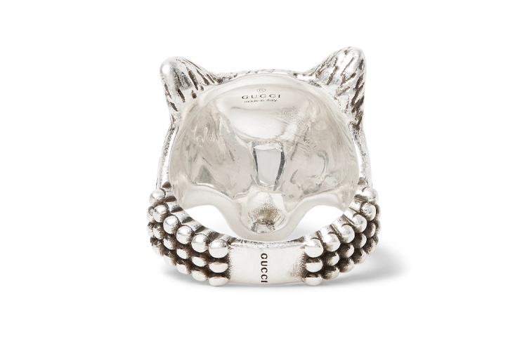 GUCCI Anger Forest Wolf Head 925 Silver Ring  - Silver. 476902 圖 5