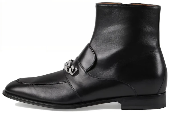 Botte Cheville Gucci ''Cuir Noir'' 746688-AABUV-1000 Buy Botte Cheville Gucci ''Cuir Noir'' 746688-AABUV-1000