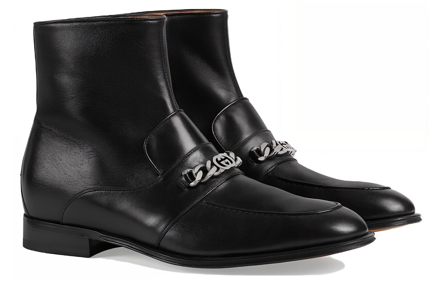 Lookbook Botte Cheville Gucci ''Cuir Noir'' 746688-AABUV-1000