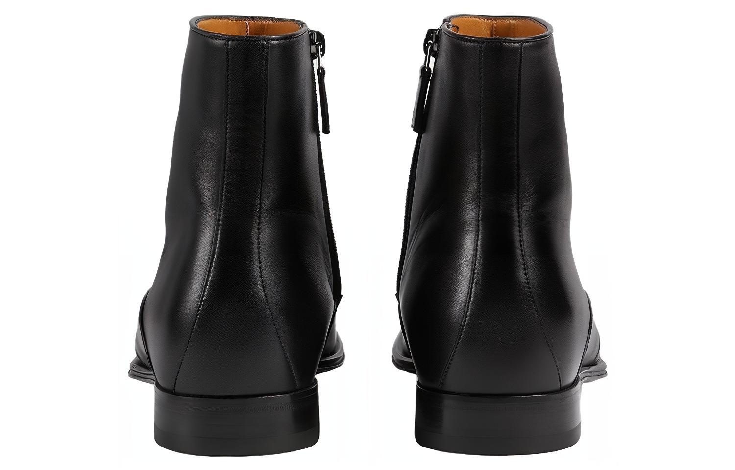Details for Botte Cheville Gucci ''Cuir Noir'' 746688-AABUV-1000