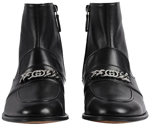 GUCCI古馳 皮革 短靴 男款 黑色 Purchase GUCCI古馳 皮革 短靴 男款 黑色