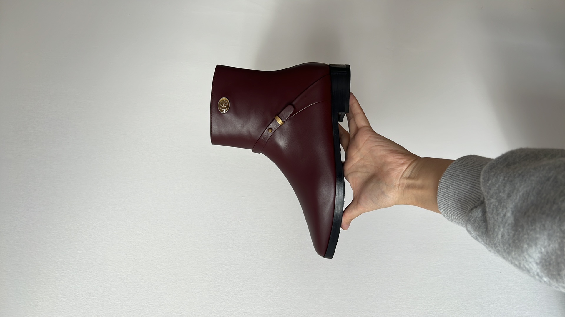 Gucci Ankle Boot 'Burgundy Low Heel' 599019-1mw00-6629