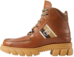 Gucci Ankle Boot with Interlocking G Brown 663368-DTNE0-2560 Gucci Ankle Boot with Interlocking G Brown 663368-DTNE0-2560