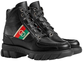 GUCCI 古馳 時尚簡約互扣式雙G短靴 黑 Lookbook GUCCI 古馳 時尚簡約互扣式雙G短靴 黑