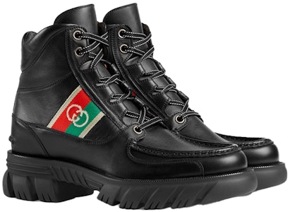 Gucci 黑色互扣 G 短靴 663368-DTNE0-1080 Lookbook Gucci 黑色互扣 G 短靴 663368-DTNE0-1080