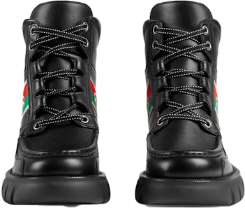 Gucci 黑色互扣 G 短靴 663368-DTNE0-1080 Shop Gucci 黑色互扣 G 短靴 663368-DTNE0-1080