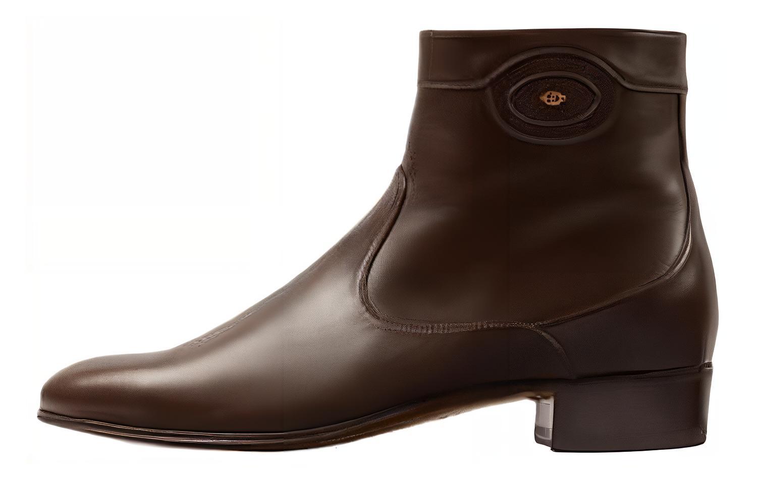 Gucci Ankle Boot 'Logo Embellished - Cocoa' 719742-06F00-2140