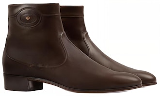 Gucci Sepatu Boot Pergelangan 'Logo Hiasan - Coklat' 719742-06F00-2140 Lookbook Gucci Sepatu Boot Pergelangan 'Logo Hiasan - Coklat' 719742-06F00-2140