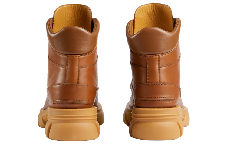 Shop Gucci Ankle Boot with Interlocking G Brown 663368-DTNE0-2560