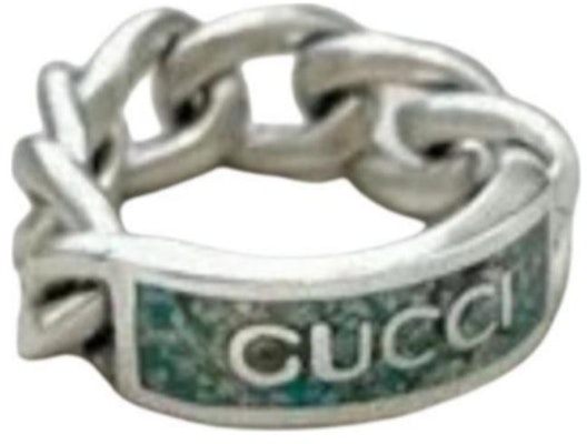 GUCCI Anillo de Plata 925 Antiguo Horsebit Esmalte Logo Unisex Pareja Plata 678711-J8410-9071 Order GUCCI Anillo de Plata 925 Antiguo Horsebit Esmalte Logo Unisex Pareja Plata 678711-J8410-9071