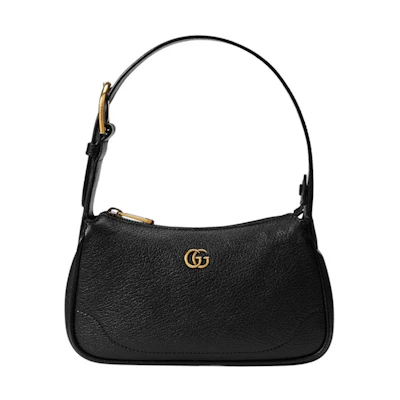 Gucci Aphrodite Shoulder Bag With Double G Black