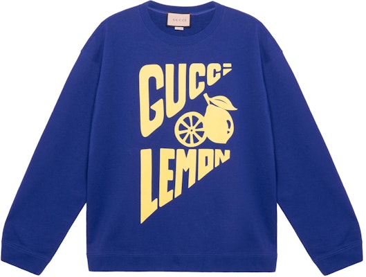 Gucci Aria系列字母印花圓領長袖藍色男款 SS22 681217-XJDV0-4120 Buy Gucci Aria系列字母印花圓領長袖藍色男款 SS22 681217-XJDV0-4120