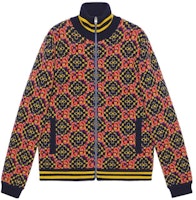 Gucci Aria Collection Logo Jacquard Turtleneck Bomber Jacket Multicolor Men 675998-XKB4V-4804 Gucci Aria Collection Logo Jacquard Turtleneck Bomber Jacket Multicolor Men 675998-XKB4V-4804