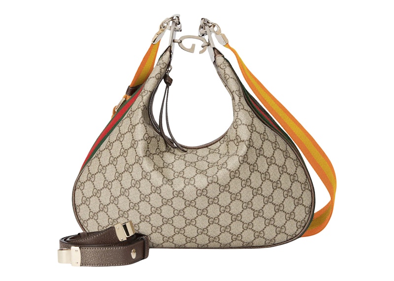 Gucci Attache Shoulder Bag Large GG Supreme Beige/Ebony/Multi