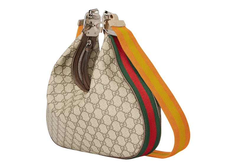 Gucci Attache Shoulder Bag Large GG Supreme Beige/Ebony/Multi 圖 2