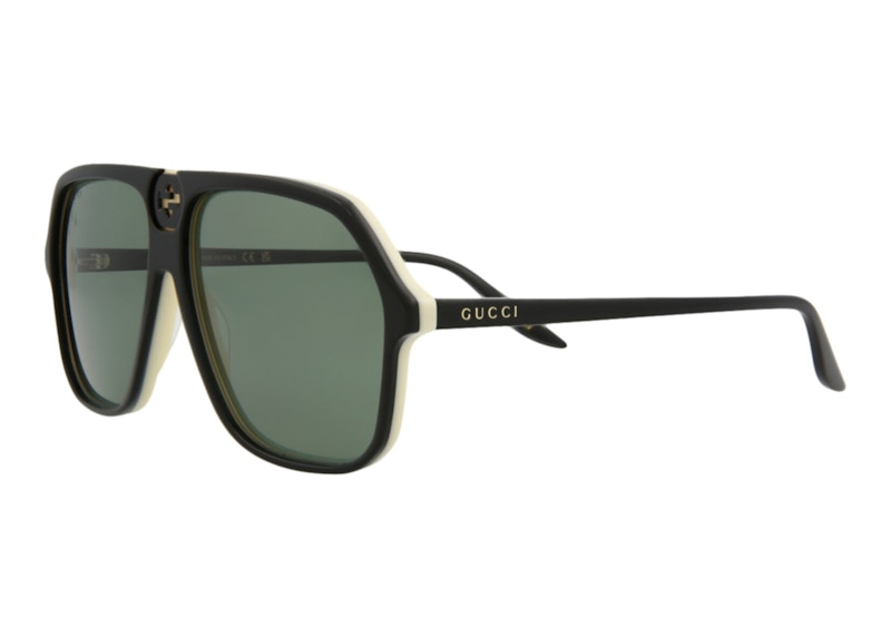 Gucci Aviator Sunglasses Black/Black/Green (GG0734S-30008884-004)