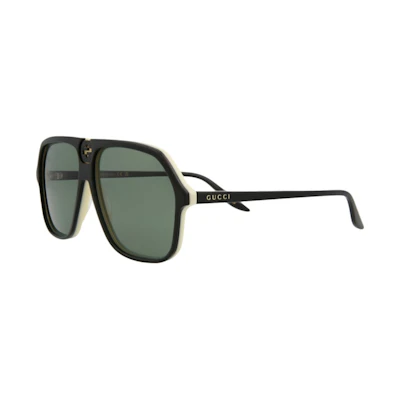 Gucci Aviator Sunglasses Black/Black/Green (GG0734S-30008884-004)