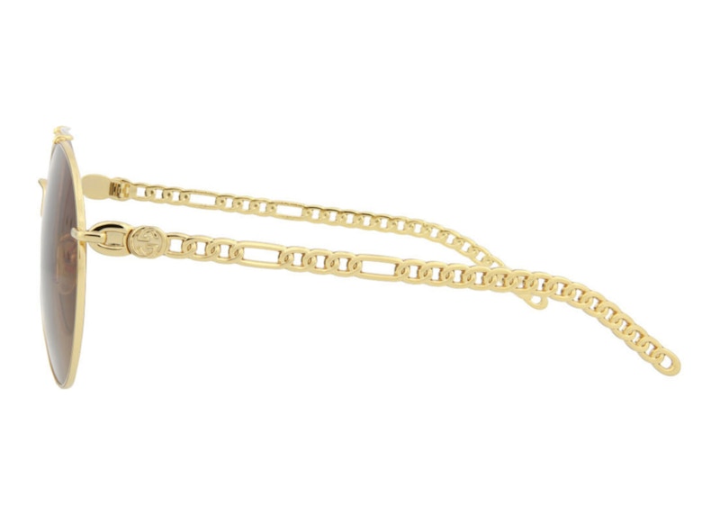 Gucci Aviator Sunglasses Gold/Brown (GG0725S-30008880-002) 圖 3