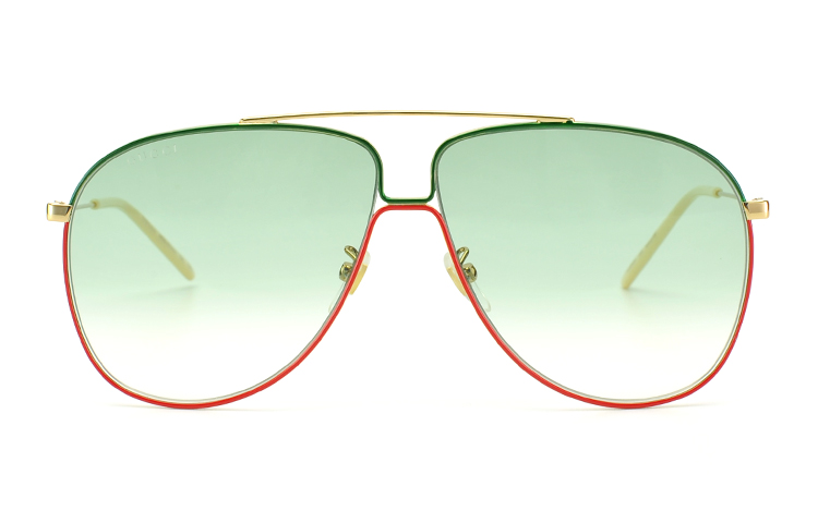 Gucci Aviator Sunglasses Logo Metal Oval Unisex GG0440S-008 圖 3