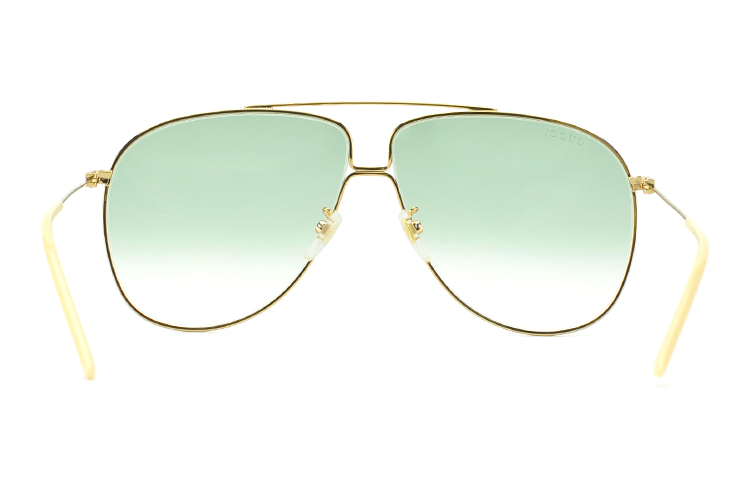 Gucci Aviator Sunglasses Logo Metal Oval Unisex GG0440S-008 圖 5