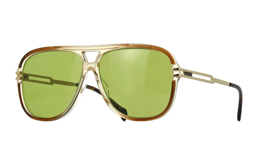 Lookbook Gafas de Sol GUCCI Aviador Unisex con Montura de Metal y Acetato. GG1105S-003