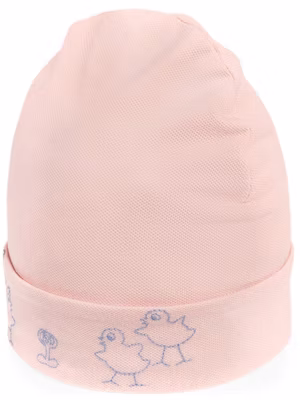GUCCI Baby Pink Beanie with Chic Chick Embroidery Trendy Design. 727876-3KAAB-5968 Order GUCCI Baby Pink Beanie with Chic Chick Embroidery Trendy Design. 727876-3KAAB-5968