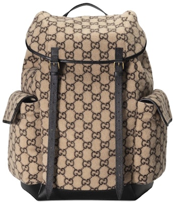 Gucci Backpack GG Wool Large Beige/Ebony Buy Gucci Backpack GG Wool Large Beige/Ebony