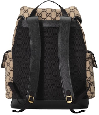 Gucci Backpack GG Wool Large Beige/Ebony Order Gucci Backpack GG Wool Large Beige/Ebony