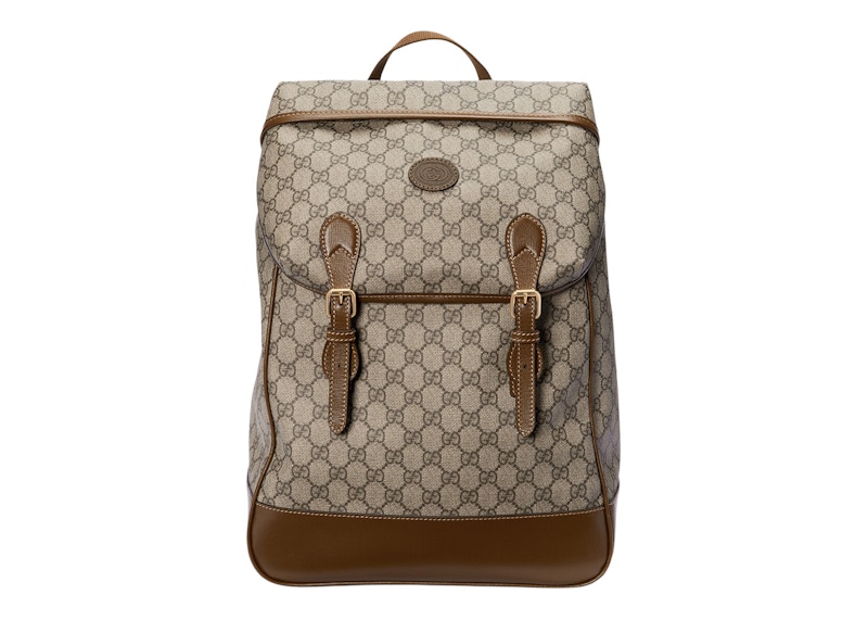 Gucci Backpack Medium GG Supreme Canvas Beige/Ebony