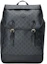Buy Gucci 中号雙G Supreme 帆布黑灰背包