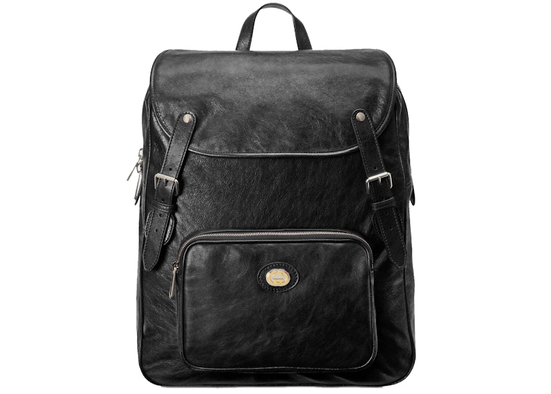 Gucci Backpack Soft Leather Medium Black