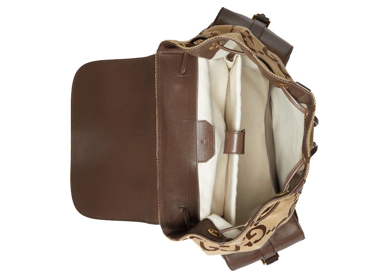 Gucci Backpack with Jumbo GG Camel/Ebony 圖 3