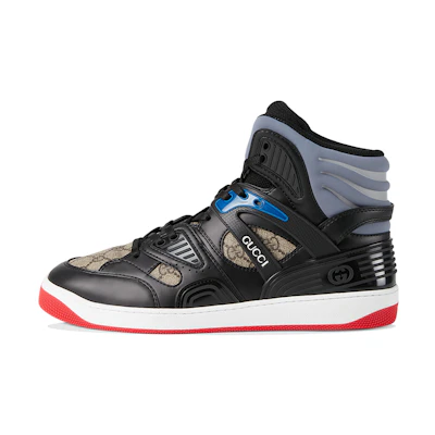 Gucci Basket High 'Black Demetra Red'
