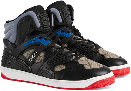 Gucci 篮球鞋高帮'黑色Demetra红' 673077-2SHG0-1066 Lookbook Gucci 篮球鞋高帮'黑色Demetra红' 673077-2SHG0-1066