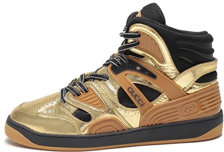 Sneakers Gucci Basket 'Coklat Emas Hitam' 724005-AABB8-8047 Buy Sneakers Gucci Basket 'Coklat Emas Hitam' 724005-AABB8-8047