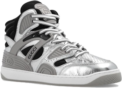 Gucci Basket Tinggi 'Perak Hitam' 724005-AABB8-8142 Lookbook Gucci Basket Tinggi 'Perak Hitam' 724005-AABB8-8142
