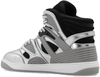 Gucci Basket Tinggi 'Perak Hitam' 724005-AABB8-8142 Shop Gucci Basket Tinggi 'Perak Hitam' 724005-AABB8-8142