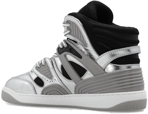 Gucci Basket Tinggi 'Perak Hitam' 724005-AABB8-8142 Shop Gucci Basket Tinggi 'Perak Hitam' 724005-AABB8-8142